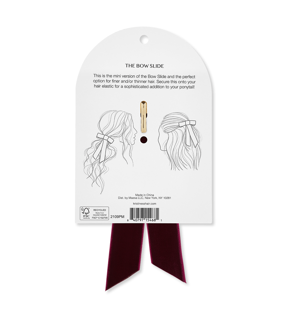 Bow Slide - Plum
