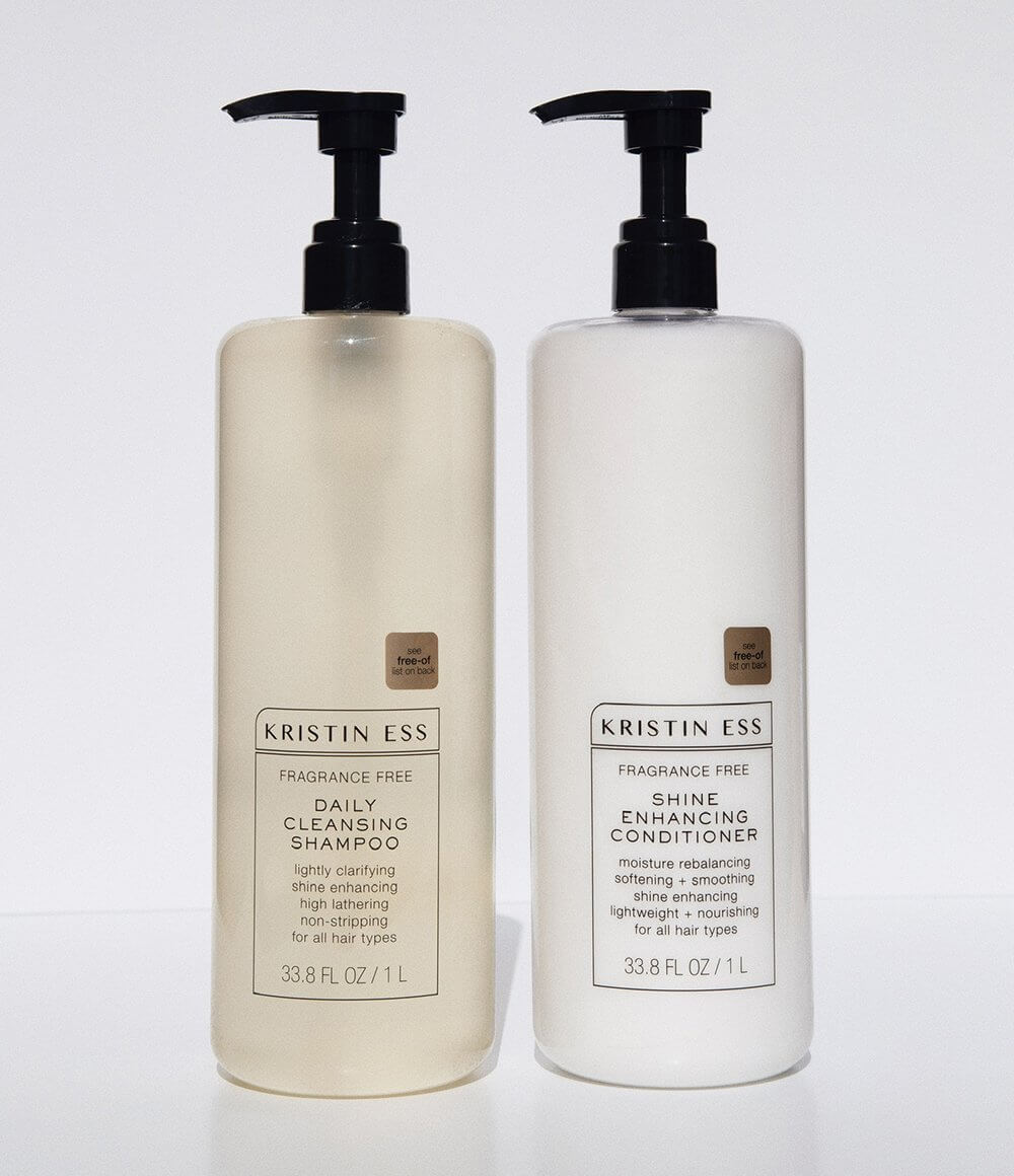 Pair Your Fragrance Free Shine Enhancing Conditioner for Moisture, Hydration + Shine, Vegan, Paraben, Sulfate, Phthalate + Silicone Free, Gluten Free with Fragrance Free Daily Cleansing Shampoo